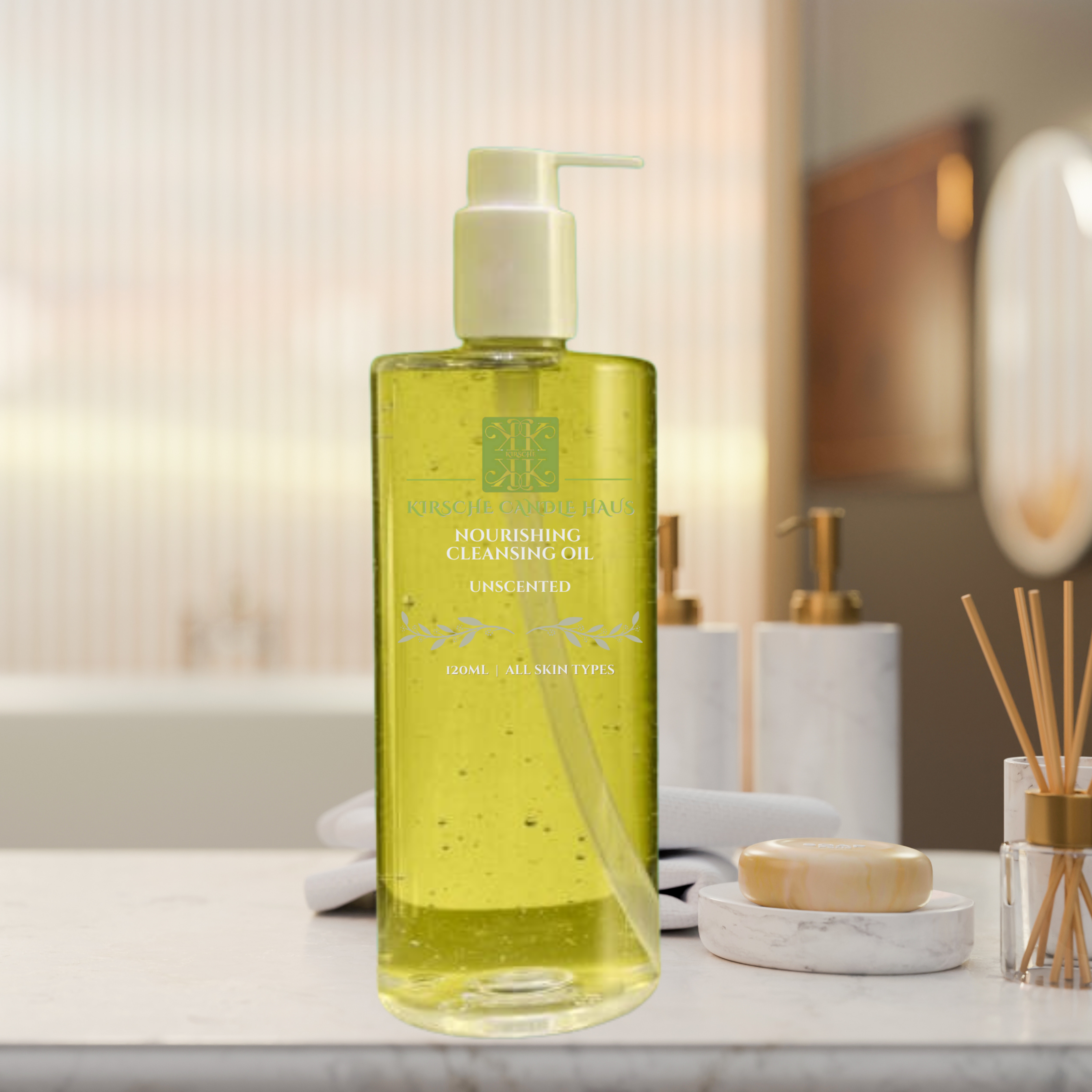 Face Cleansing Oil | Unscented | Kirsche Candle Haus