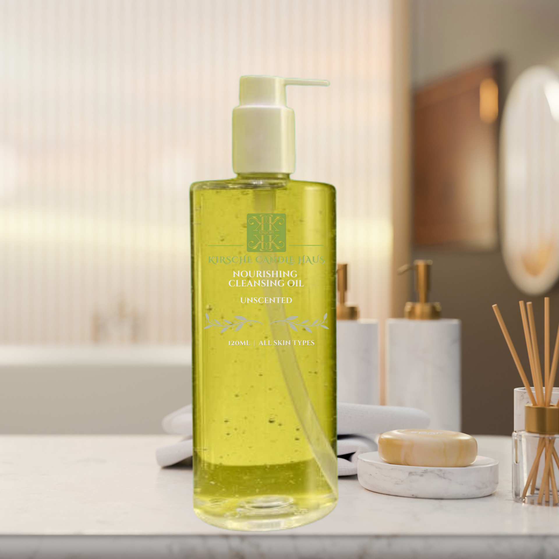 Face Cleansing Oil | Unscented | Kirsche Candle Haus